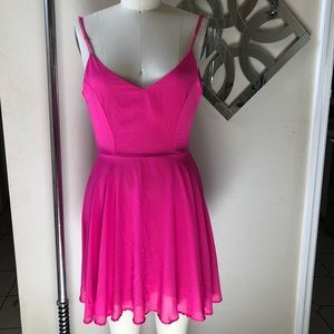 Hot pink sassy dress